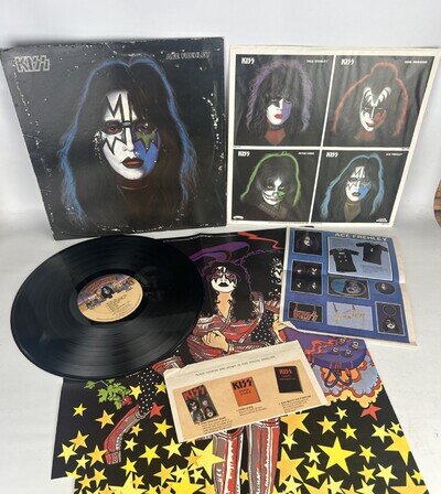 KISS – Ace Frehley Solo Vinyl LP w/ Sleeve, Poster, & Order Form 1978 (NBLP-7121