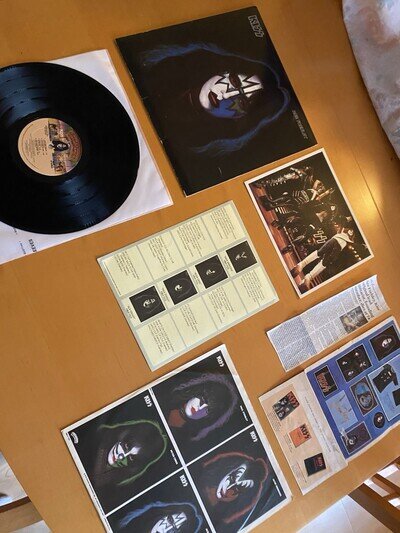 KISS⚡️1978 ACE FREHLEY GOLD STAMP RADIO PROMO SET-AUCOIN NICE !!