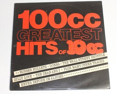 10cc -100cc Greatest Hits - 1975 Vinyl Compilation LP - UK UKAL 1012 - EX / EX