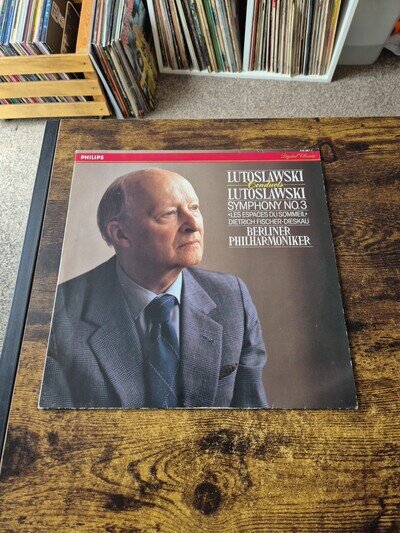 Lutoslawski Conducts Lutoslawski - Symphony No 3 - UK - 1986 - Philips -EX