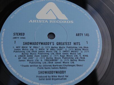 Showaddywaddy GREATEST HITS 1978 UK LP 1st Press PLAYS MINT HEAR