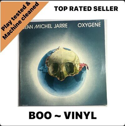 Jean Michel Jarre - Oxygene LP Vinyl Album French Issue VG+ / EX