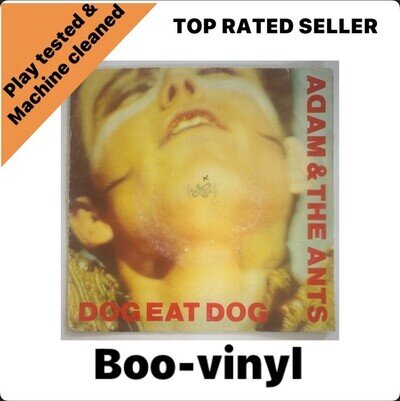 Adam and the Ants ~ Dog Eat Dog Rare Dutch Issue 7” Vinyl Record EX / VG