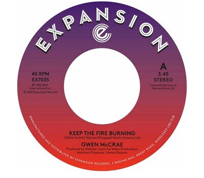 McCRAE, Gwen - Keep The Fire Burning - Vinyl (7")