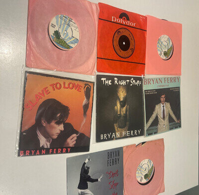 Bryan Ferry Collection of 8 vinyl singles