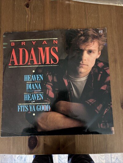 Bryan Adams / Heaven - Rare VINYL 12” 45rpm UK 1985 A&M AMY256