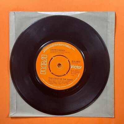 David Cassidy, This Could BE the Night/Darlin' 7’ Vinyl Single Record