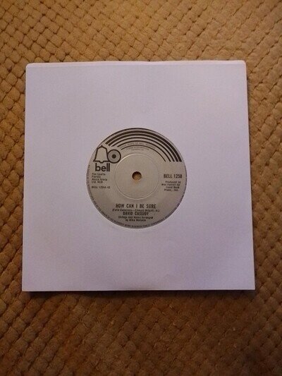 David Cassidy - How Can I Be Sure 7" Single Record (1972)