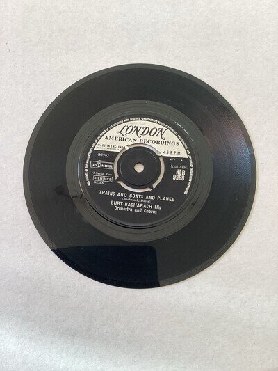 Burt Bacharach 7”Vinyl Single…Trains And Boats And Planes…