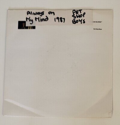 Pet Shop Boys - Always On My Mind - UK 7" Single Vg+/Vg