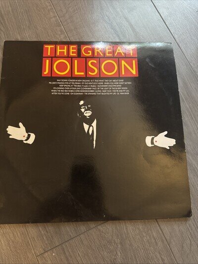 The Great Jolson 12inch Vinyl Record Album