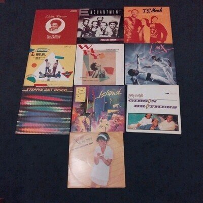 10 x 12 Singles.from The 1980's. Ps Various Artists.