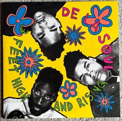 DE LA SOUL " 3 FEET HIGH AND RISING " SEALED VINYL LP *** CLASSIC ***W / COMIC