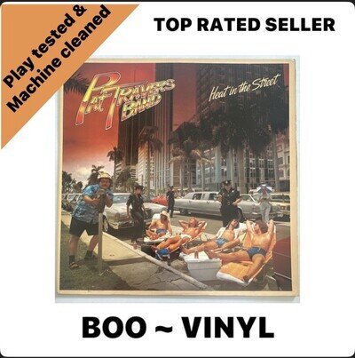 Pat Travers Band Heat In The Street Vinyl Lp EX / VG+ Condition