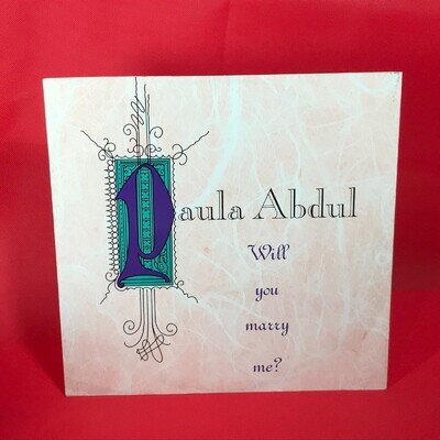 PAULA ABDUL Will You Marry Me 1992 UK 3-track vinyl 12" single extended