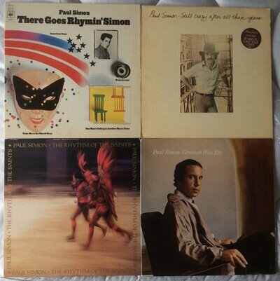 Paul Simon●4 Vinyl LP Bundle●There Goes Rhymin' Simon-GH-Rhythm Of The Saints +1