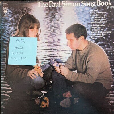 Paul Simon Songbook Vinyl Record VG/VG CBS 62579 1965