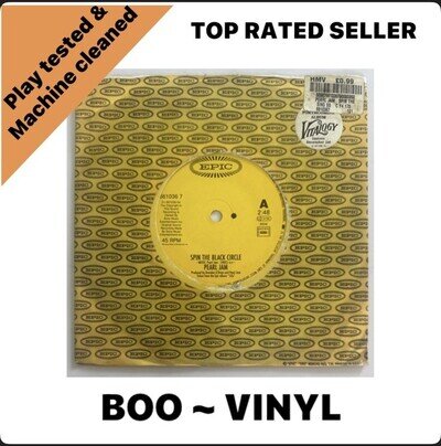 Pearl Jam. Spin The Black Circle. 7"Vinyl Original Record 1994 EX / VG