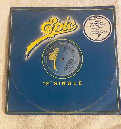 Luther Vandross - Never Too Much - UK 12" Vinyl - 1981 - Epic