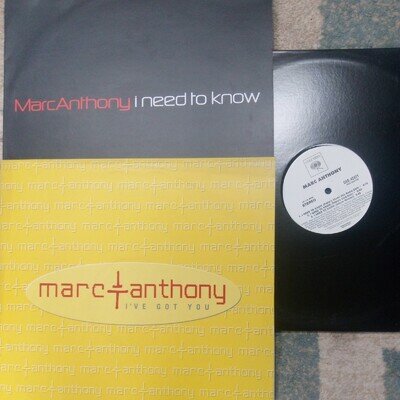 Marc Anthony 3x12" Vinyl Promo/white label Collection 12 Mixes I need to know