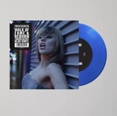 NEW MILEY CYRUS WALK OF FAME UO URBAN OUTFITTERS EXCLUSIVE BLUE VINYL 7"