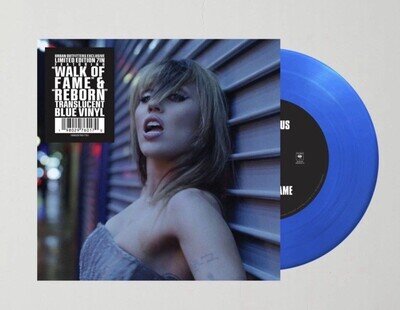 Miley Cyrus - Walk of Fame / Reborn 7 inch Blue Vinyl Sealed
