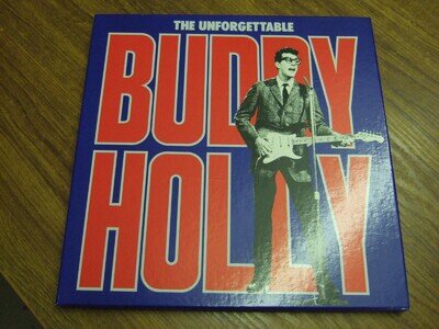 BUDDY HOLLY - THE UNFORGETTABLE 4 LP BOX SET + BOOKLET GBUD-A-176 UNPLAYED NM/M