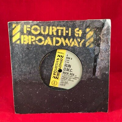 RUN DMC Rock Box - 1984 UK 7" vinyl single Fourth & Broadway record original