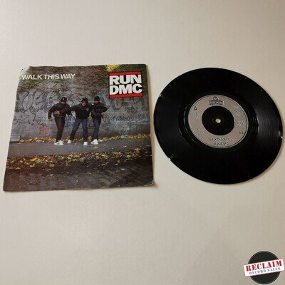 RUN DMC - walk this way 7" vinyl record VG