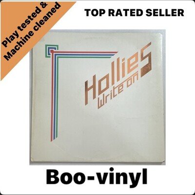 The Hollies - Write On LP with inner sleeve Polydor Records 1976 EX / VG+