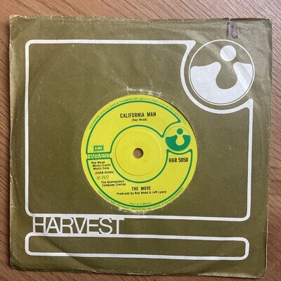 THE MOVE - CALIFORNIA MAN - 1972 HARVEST