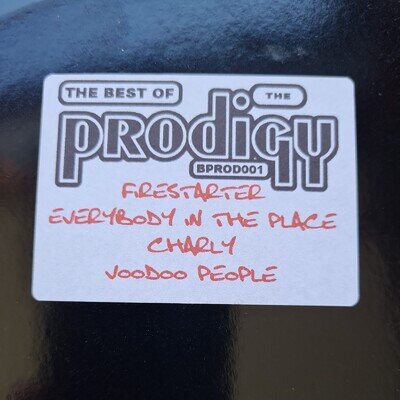 The Prodigy Best of EP unofficial white label vinyl record 2007 stickered rare
