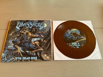 MASSACRE - EVIL DEAD RISE LIM. 1.PRESS 7" 2024 SLAYER,DEATH,OBITUARY,SADUS