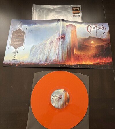 Obituary Dying of Everything orange vinyl lp