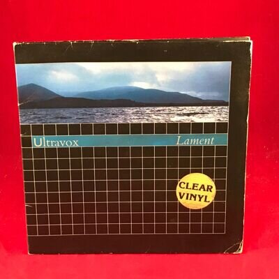 ULTRAVOX Lament 1984 UK 7" CLEAR vinyl single record 45