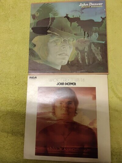JOHN. DENVER. 2 LPs. Whose garden was this & farewell. andromeda