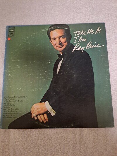 Ray Price - Take Me As I Am Vinyl LP USA IMPORT TESTED EX PLAYBACK