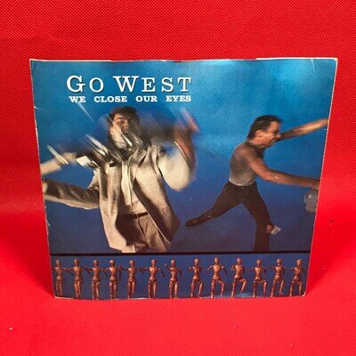 GO WEST We Close Our Eyes 1985 UK 7" vinyl single Missing Persons 45 record B