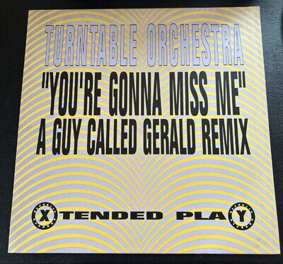 TURNTABLE ORCHESTRA "You're Gonna Miss Me" A Guy Called Gerald Remix 12" Vinyl