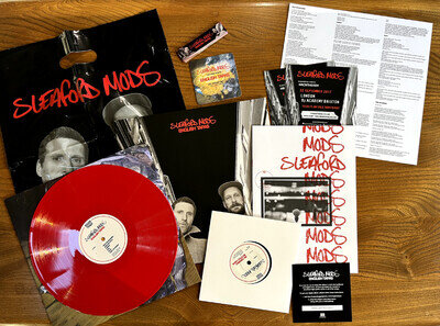 SLEAFORD MODS - ENGLISH TAPAS - Red LP + 7" + Book + Bag + Rizla + Beer Mat