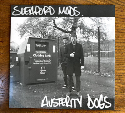 SLEAFORD MODS – AUSTERITY DOGS LP - 2014 RED VINYL REISSUE - NM/NM