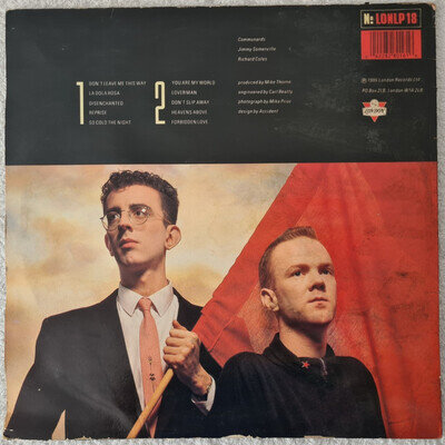 THE COMMUNARDS - THE COMMUNARDS - VINYL LP RECORD - 1986 - LONLP 18