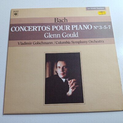 Bach / Glenn Gould / Concertos For Piano No.s 3-5-7 / 1982 LP / EX / FAST POST