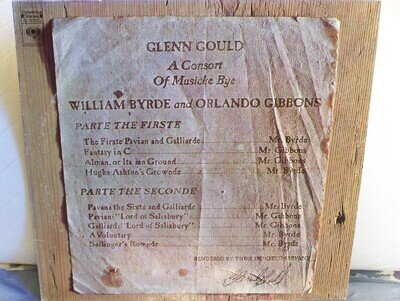 Glenn Gould Consort of Musicke Bye Byrde & Gibbons 1st Ed. Play Graded Pristine!