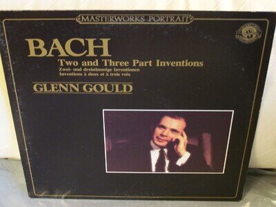 J.S. Bach 2- & 3-Part Inventions Glenn Gould Piano Columbia Portrait Remaster!