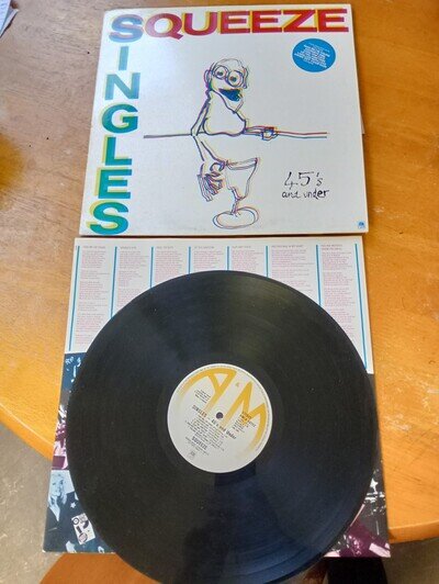 SQUEEZE SINGLES 45'S AND UNDER 12" LP A&M RECORDS AMLH 68552