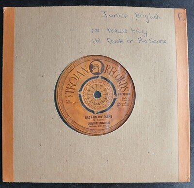 Junior English - Back On The Scene / News Boy - Trojan TR 7928 - REGGAE 45