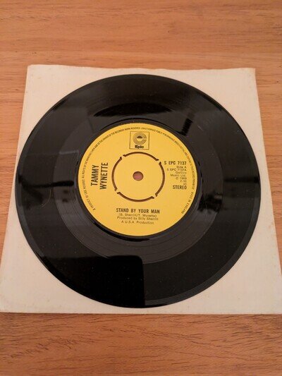 Tammy Wynette 'Stand By Your Man' 7" Vinyl Single - Epic Records - EPC 7137