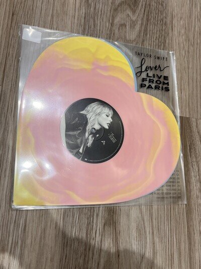 Taylor Swift Lover (Live From Paris) Heart Shaped Vinyl Ready To Ship 🚚📦✅