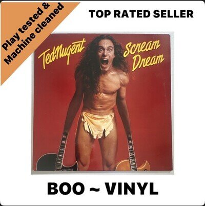 Ted Nugent Scream Dream Lp Vinyl Record 1980 - Epic Records EPC 86111 EX/NM
